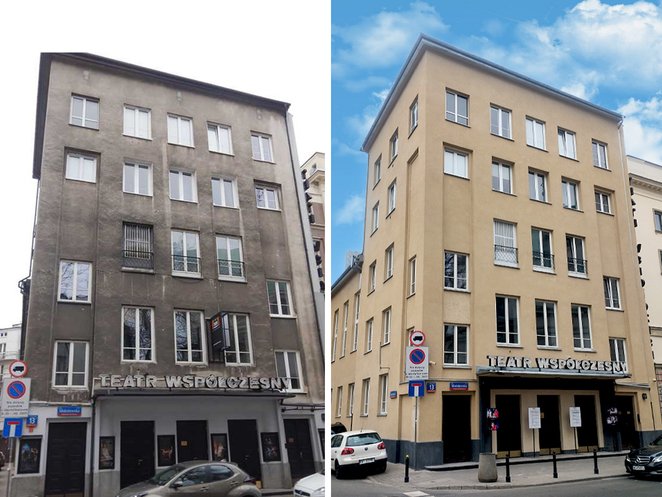 Ostatnie prace objęły elewacje od strony ul. Mokotowskiej i ul. Jaworzyńskiej.