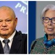 Prezes Narodowego Banku Polskiego Adam Glapiński (L) i prezeska Europejskiego Banku Centralnego Chri
