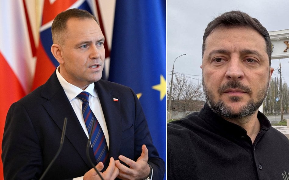 Karol Nawrocki i Wołodymyr Zełenski