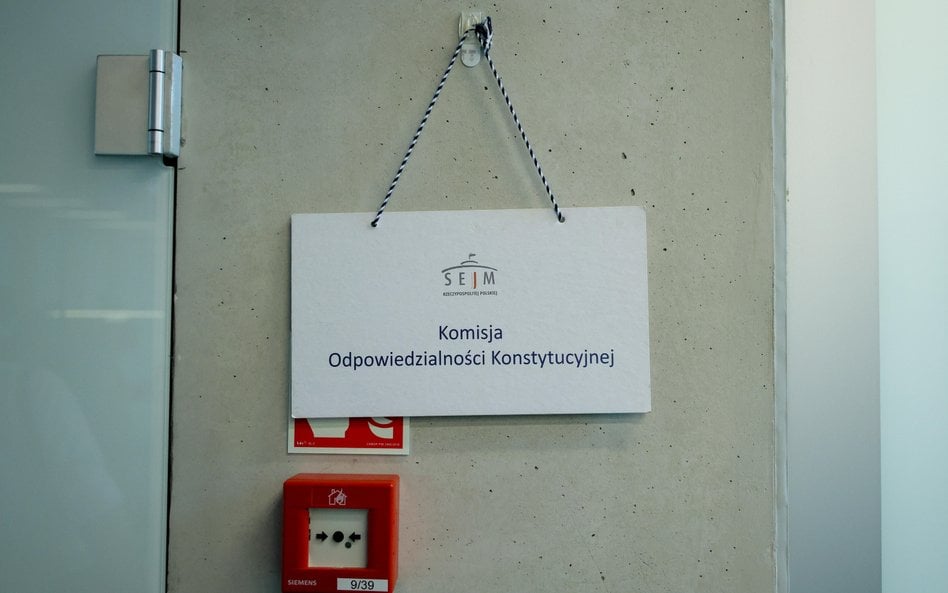 Posiedzenie sejmowej Komisji Odpowiedzialności Konstytucyjnej w Sejmie w Warszawie