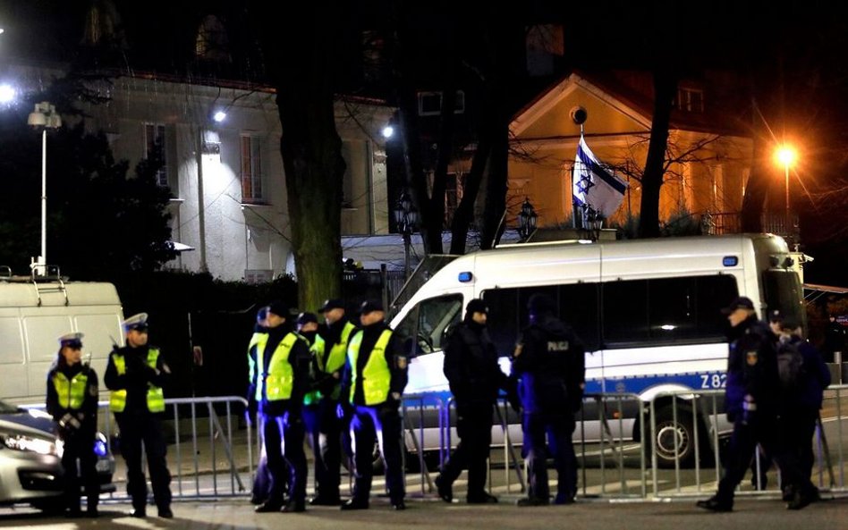 Spór o ustawę o IPN sprawił, iż podjęto decyzję o ochronie ambasady Izraela w Warszawie