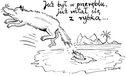 Komentarz rysunkowy. Rybka