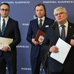 Minister infrastruktury Dariusz Klimczak (P), sekretarz stanu w Ministerstwie Funduszy i Polityki Re