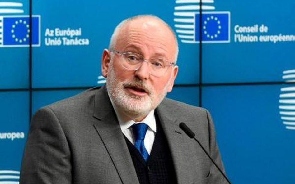 Frans Timmermans wiceprzewodniczący KE krytycznie ocenia stan demokracji w Polsce.