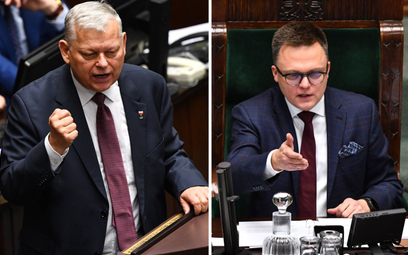 Marek Suski i Szymon Hołownia