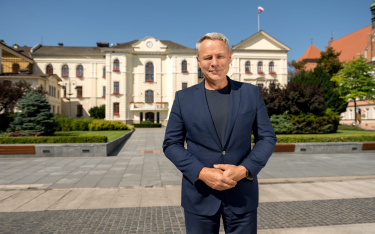 Rafał Bruski, ubiegający się o reelekcję prezydent Bydgoszczy