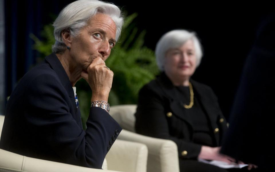 Szefowa MFW Christine Lagarde (po lewej) i Janet Yellen, prezes Rezerwy Federalnej USA