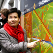 Hanna Gronkiewicz-Waltz na stacji metra Słodowiec w 2008 r.