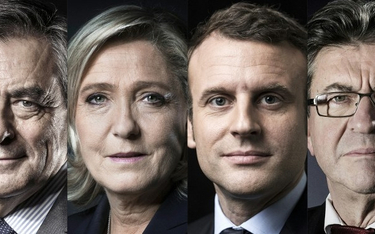 Sondaż dla "Le Monde": Marine Le Pen i Emmanuel Macron - 22 proc. głosów, Jean Luc-Melenchon - 20 proc.