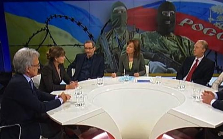 Moderatorka ZDF Maybrit Illner zgromadziła w swoim talk-show przy jednym stole wielu „Russlandverste