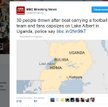 Uganda: Przewróciła się łódź z piłkarzami. Są ofiary