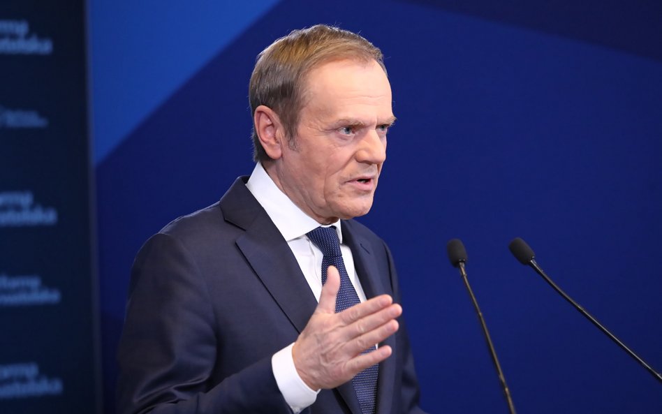 Przewodniczący Platformy Obywatelskiej Donald Tusk