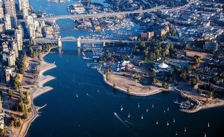 Vancouver z lotu ptaka