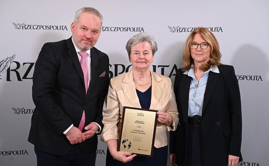 Dr Małgorzata Falenicka-Jabłońska odebrała nagrodę „Zielony Orzeł Rzeczpospolitej” w kategorii „Tyta