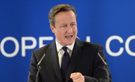 David Cameron, premier Wielkiej Brytanii podczas szczytu UE 20 grudnia 2013 r.