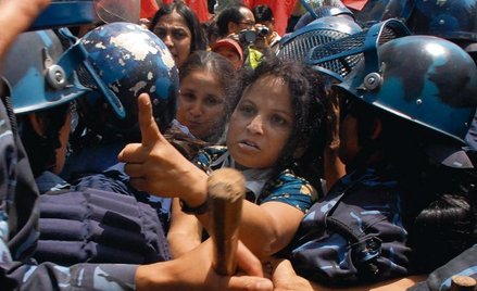 Dziewczynki z Nepalu na ulicach Kalkuty