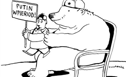 Komentarz rysunkowy. Putin wpieriod!