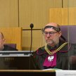 Sędzia Paweł Rygiel (z prawej) na sali rozpraw sądu apelacyjnego w Krakowie