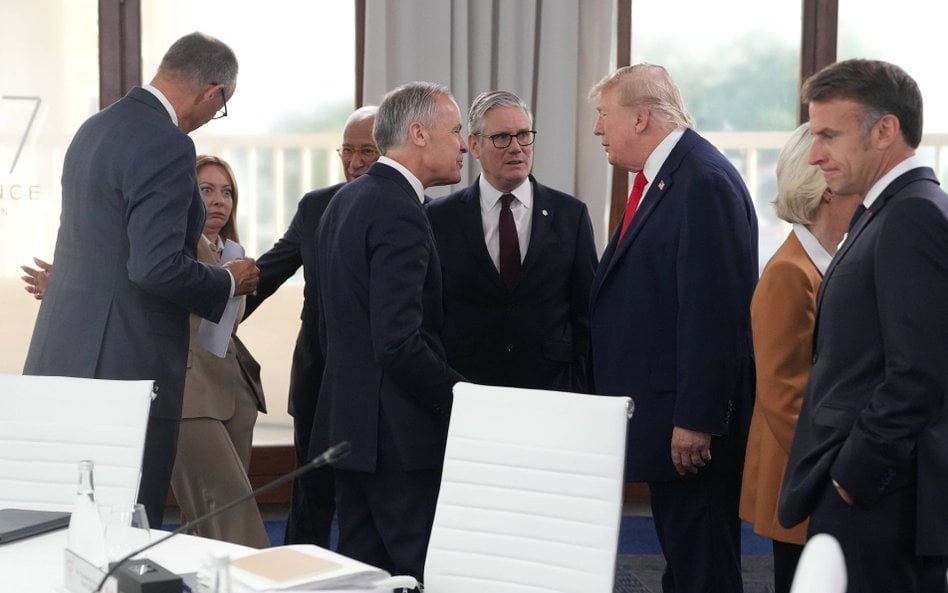Kanclerz Merz, premier Meloni, przewodniczący RE Antonio Costa, premier Kanady Mark Carney, premierK