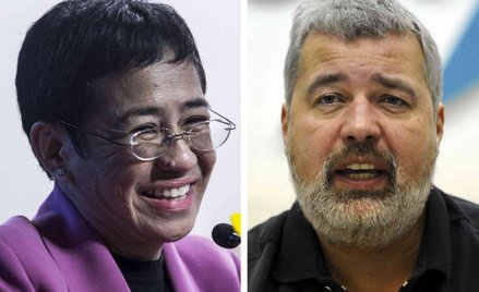 Maria Ressa i Dmitrij Muratow