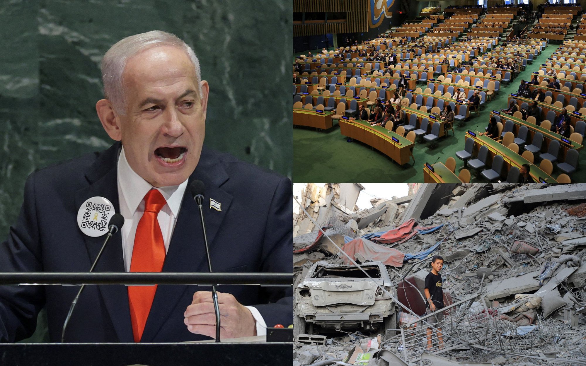 Beniamin Netanjahu w ONZ: „Nie” dla państwa Palestyna to polityka narodu Izraela