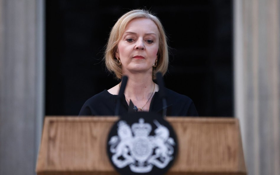 Liz Truss nie dostała od rynków kredytu zaufania. Fot. Hollie Adams/Bloomberg