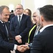 Premier Donald Tusk przed obradami rządu w siedzibie Kancelarii Prezesa Rady Ministrów w Warszawie
