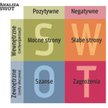 SWOT to popularne narzędzie analityczne, służące do oceny danej firmy. Polega ono na segregowania in