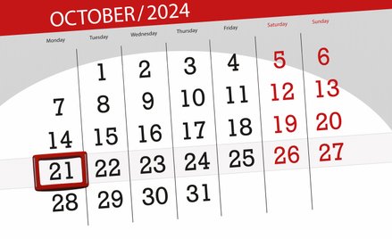 Wydarzy się dziś. Kalendarium wydarzeń na rynkach w dniu 21.10.2024