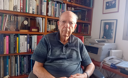 Efraim Halevy, były szef Mossadu