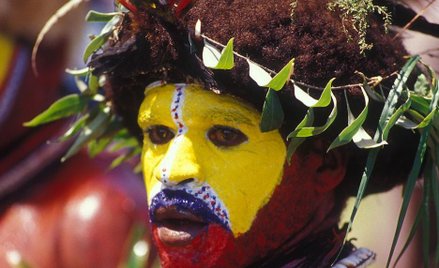 Rdzenny mieszkaniec Papui Nowej Gwinei