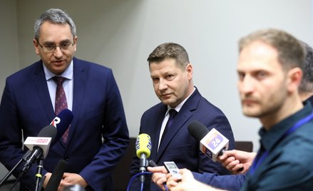 Rzecznik Dyscyplinarny Sędziów Sądów Powszechnych Piotr Schab oraz zastępca Rzecznika Dyscyplinarneg