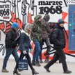 Przy stacji metra Centrum w Warszawie powstał mural poświęcony pamięci Marca ’68.