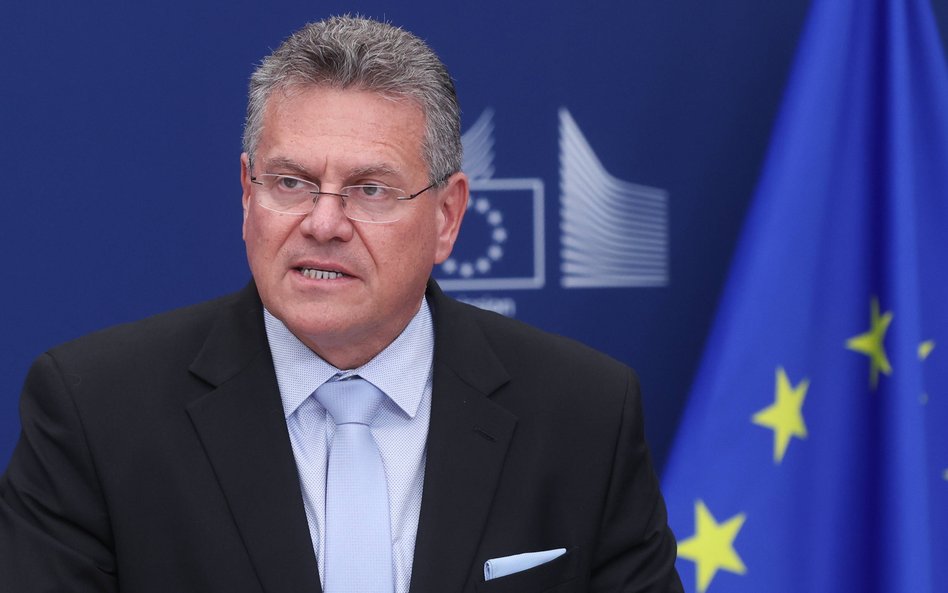 Komisarz UE ds. handlu Maroš Šefčovič dołączył do unijnych negocjatorów przebywających od początku t