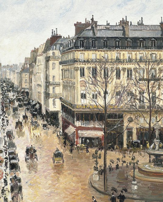 Camille Pissarra „Rue Saint Honore, apres midi, effet de pluie” („Rue Saint Honore, popołudnie, efek