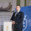 Minister edukacji i nauki Przemysław Czarnek podczas konferencji inaugurującej powstanie Collegium I