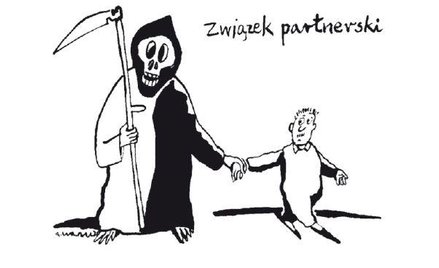 Komentarz rysunkowy. Związek partnerski