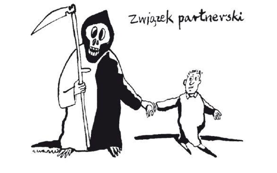 Komentarz rysunkowy. Związek partnerski