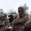 Wsparcie dla Ukraińców walczących na wschodzie. Ochotnicy z batalionu Azow składali w sobotę w Kijow
