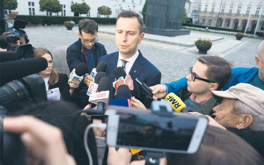 Władysław Kosiniak-Kamysz (PSL) po wyjściu ze spotkania w Pałacu Prezydenckim był zadowolony z rozmó