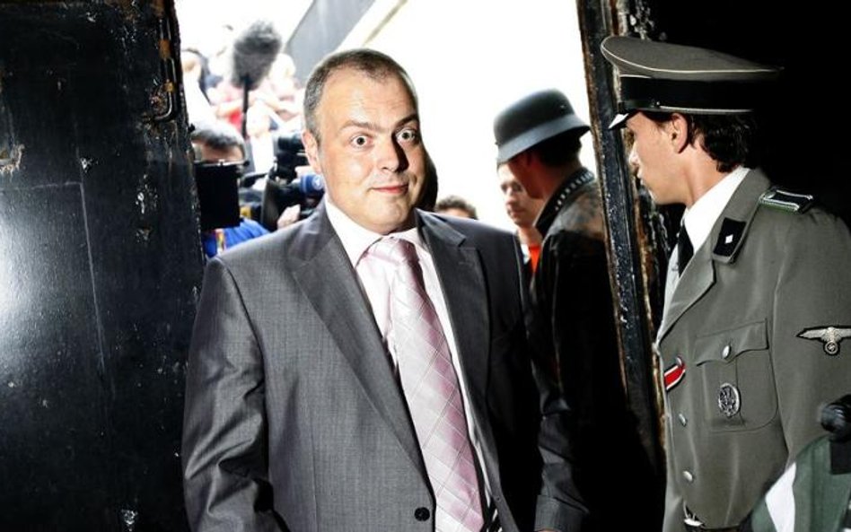 Marek Krajewski podczas wrocławskiej promocji „Festung Breslau”, kolejnej książki o detektywie Mocku