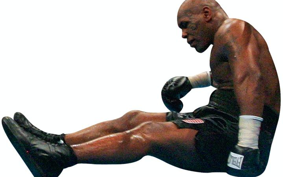 Mike Tyson, gdy został znokautowany, na twarzy miał już tylko ulgę