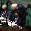 Marszałek Sejmu Elżbieta Witek i wicemarszałek Sejmu Ryszard Terlecki podczas posiedzenia Sejmu 2 gr