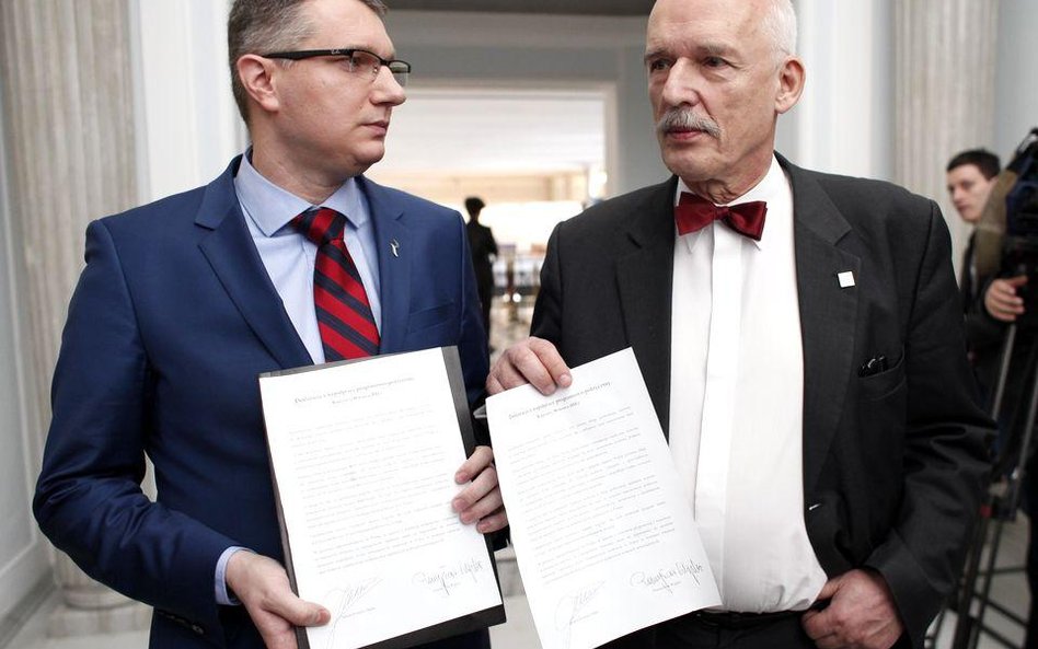 Przemysław Wipler i Janusz Korwin-Mikke