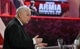 Prezes PiS Jarosław Kaczyński podczas kongresu ARMIA w Stalowej Woli