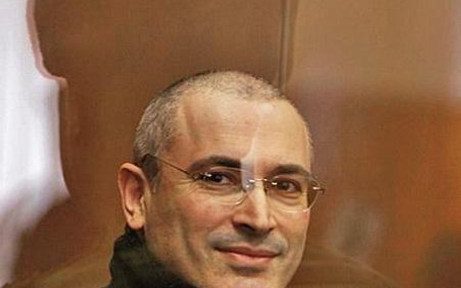 Michaił Chodorkowski podczas wczorajszej rozprawy (fot: Grigory Dukor)