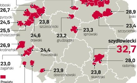 W ciągu roku stopa bezrobocia wzrosła przeciętnie o 1,7 pkt proc. Na koniec ostatniego miesiąca wyno