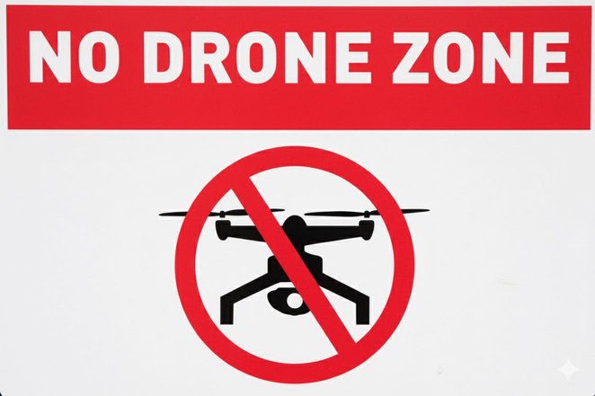 Zakaz wykonywania lotów Bezzałogowych Statków Powietrznych jest całkowity, z wyjątkiem ściśle określ