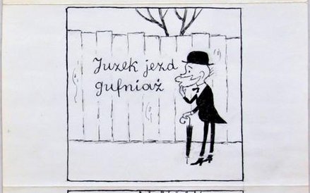 Z cyklu "Filutek", 1948, pierwsza historyjka opublikowana w tygodniku "Przekrój"