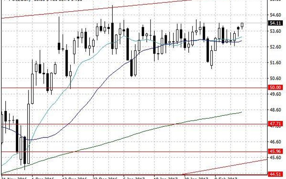 Notowania ropy naftowej WTI – dane dzienne